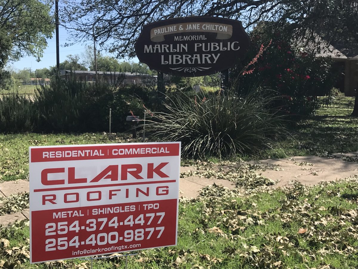 2020 Marlin Texas Library Roof Replacement